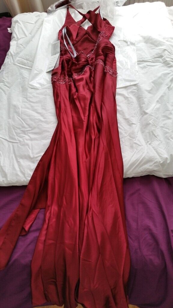 Elegant Dress, Red Colour (Size 10/12) - Brand New