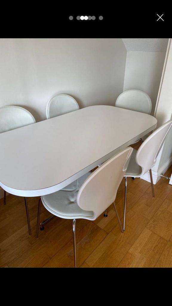 White dining seat kitchen table leg  wayfair chrome silver base 