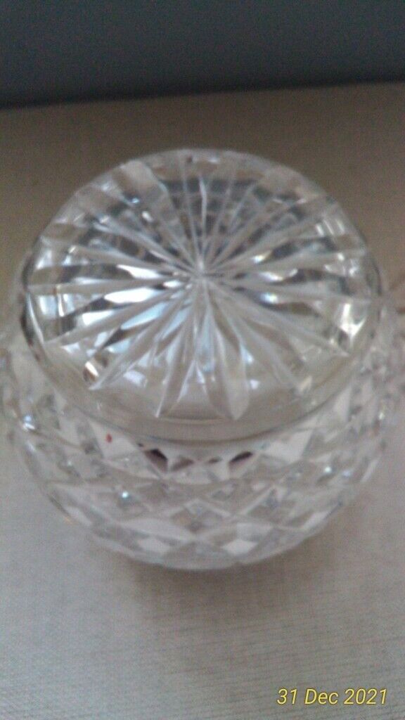 LEAD GLASS SUGAR/PRESERVE JAR