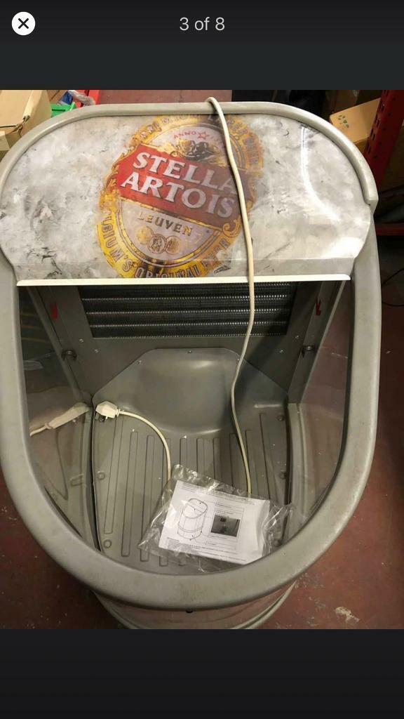 Stella beer fridge