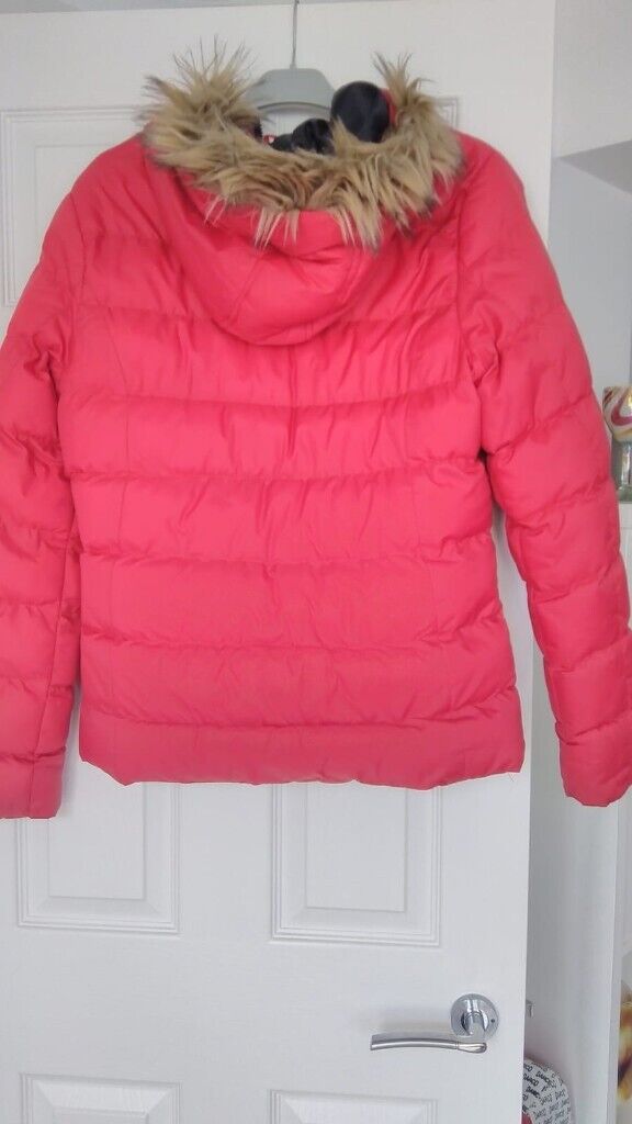 Ladies Red Parka/Puffa Jacket Size 12-14