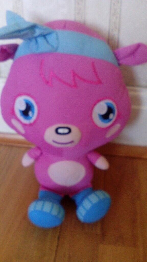 image for AS NEW BRIGHT PINK MOSHI MONSTER PLUSH SOFT TOY POPPET;