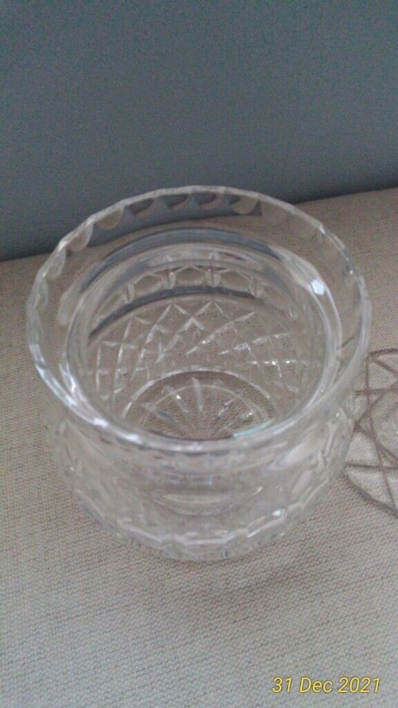 LEAD GLASS SUGAR/PRESERVE JAR