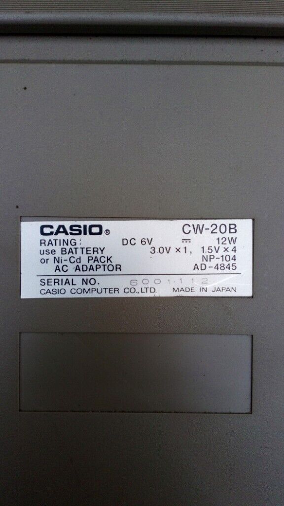 Casio typewriter mint condition £20