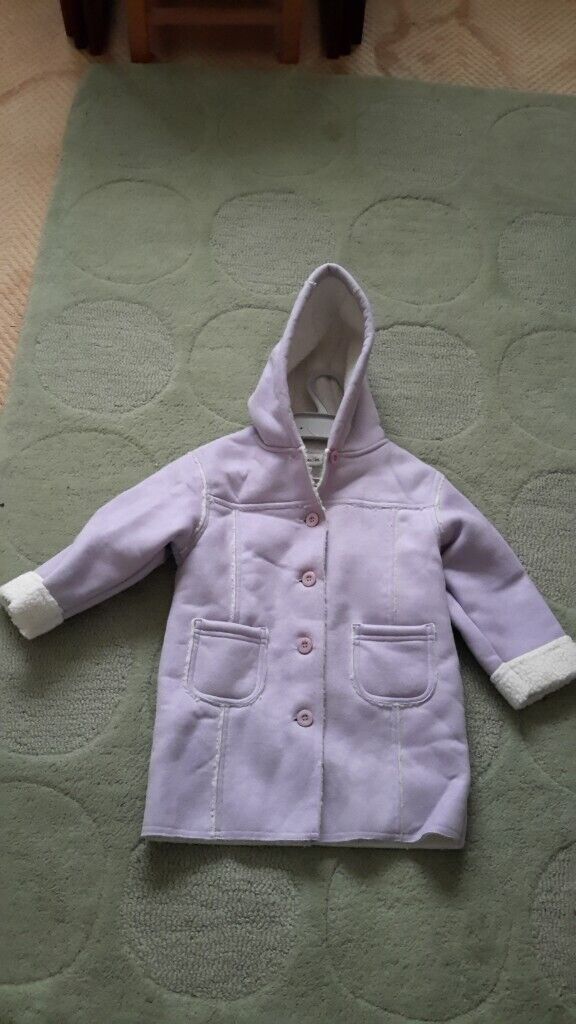 image for F&F Child’s Fleece Lined Hooded Coat Age 2-3 yrs