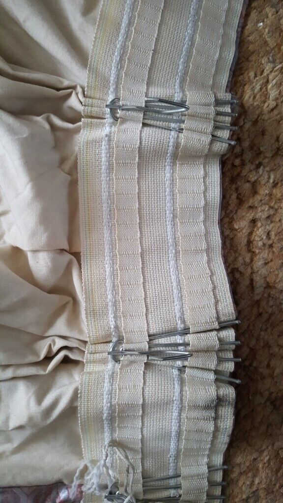Fully Lined Pleated Curtains Pink/Grey/Silver Mix W 396cm x 235cm drop