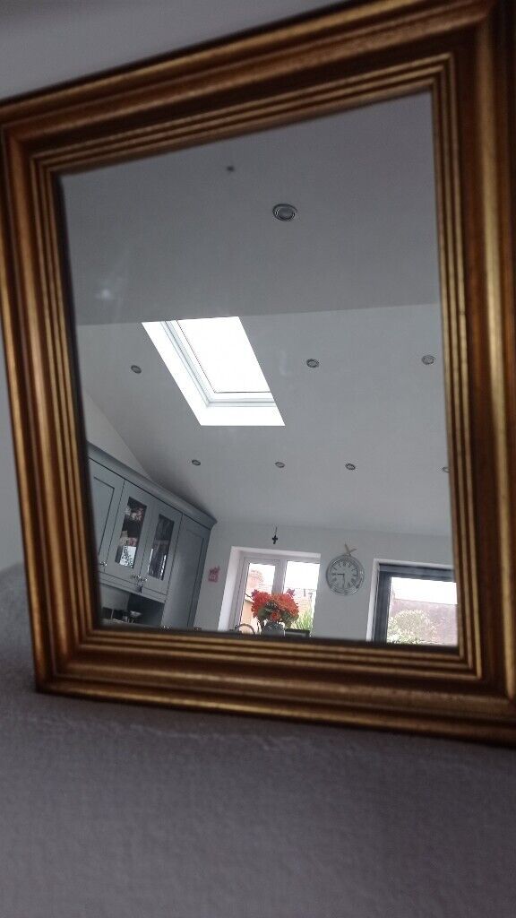 image for Small Gilt Mirror. Used 