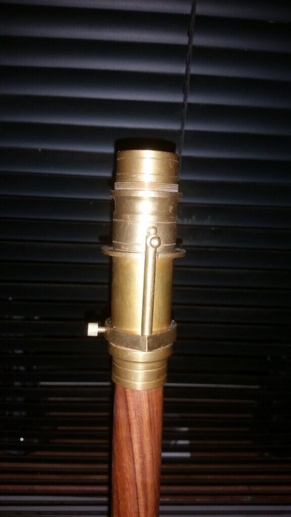 vintage walking stick with inbuilt brass telescope