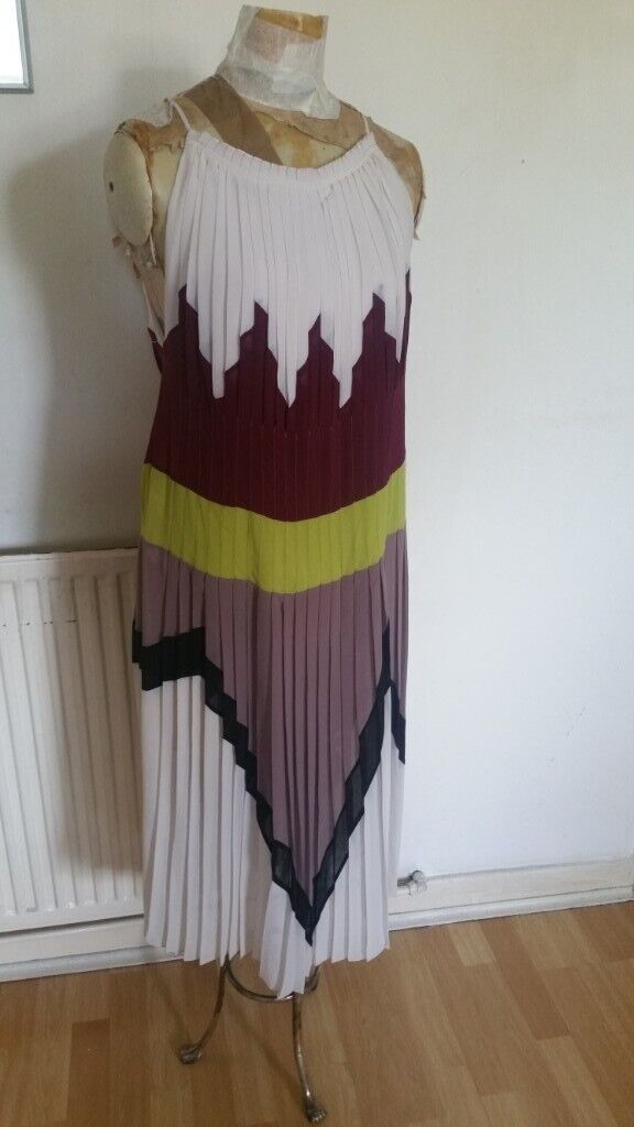 image for Rare Vintage 00's Designer BCBG MAXAZRIA ' THE MUSE ' Runway Colour Block Dress. Ex Cond. Size : S 