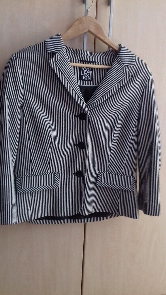 image for New Black & White Stripe Jacket 