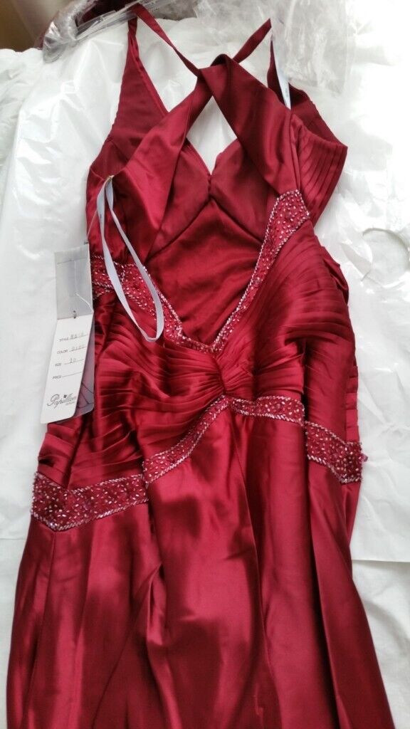 Elegant Dress, Red Colour (Size 10/12) - Brand New