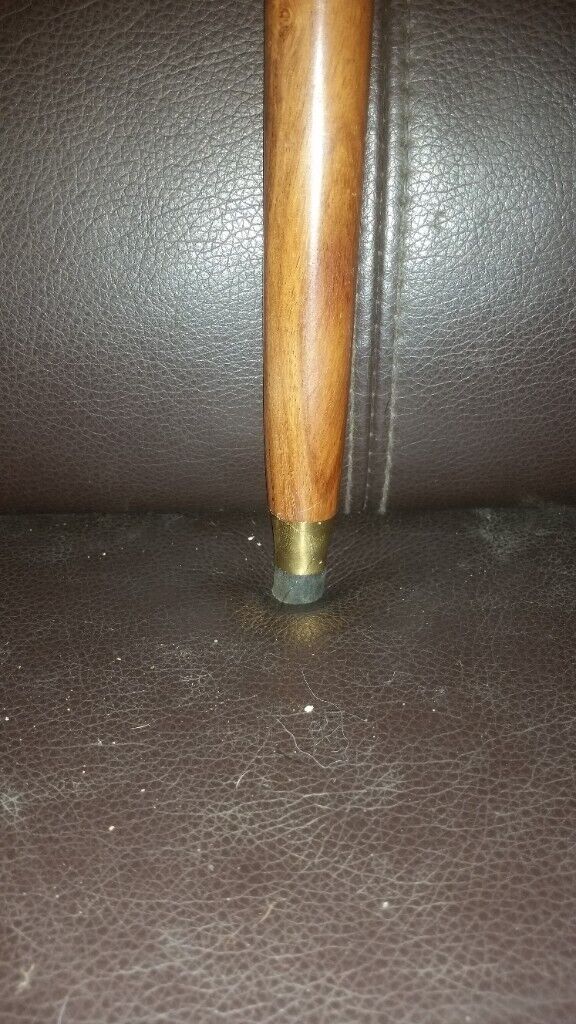 vintage walking stick with inbuilt brass telescope