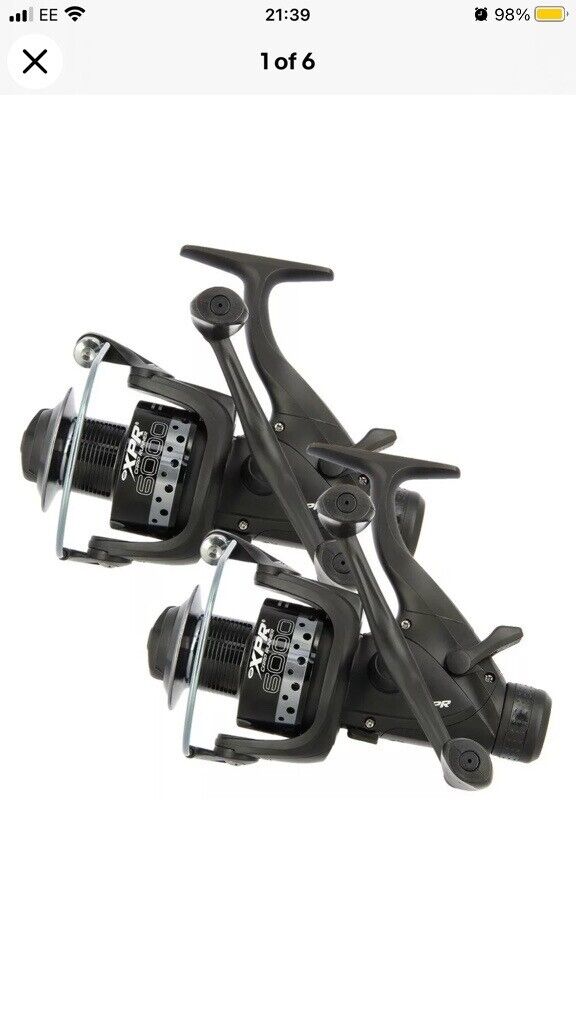 image for Brand new 2 x NGT XPR 6000 bait runner fishing reels 