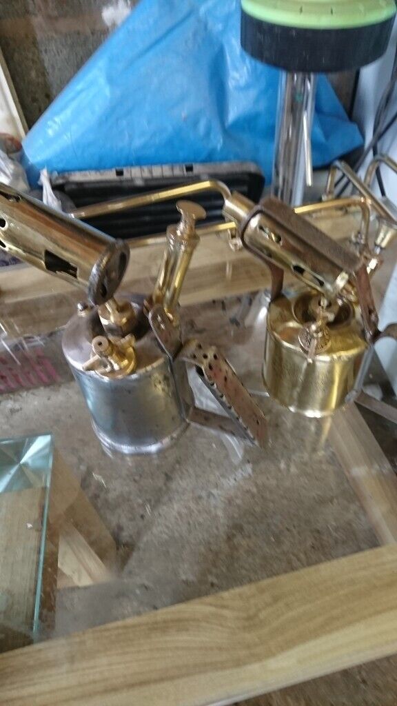 Old parrafin brass/metal blow torches 