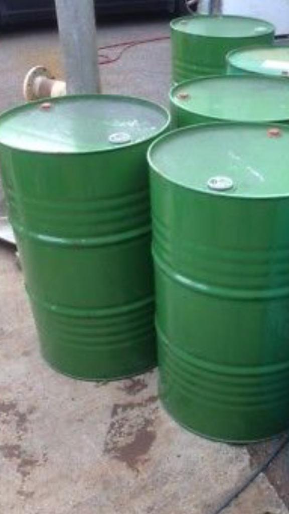 image for 205 litre metal oil drums barrels incinerator bbq bonfire night 