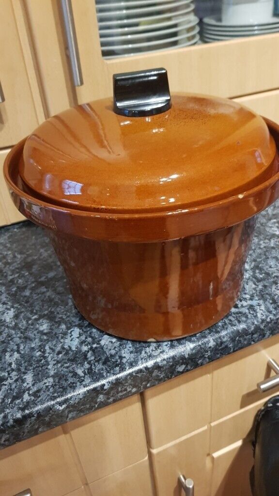 image for Stoneware Cooking Crockpot 