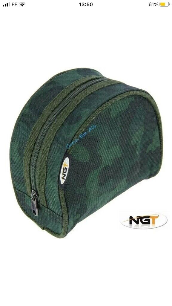 image for Brand new NGT camo padded reel case 