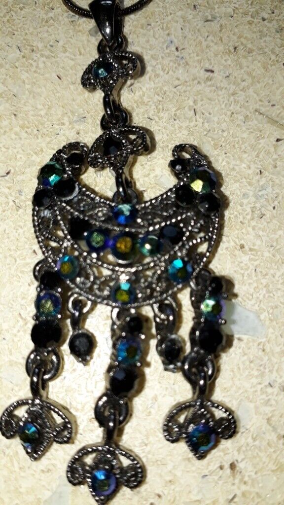 image for Necklace - dark coloured stones