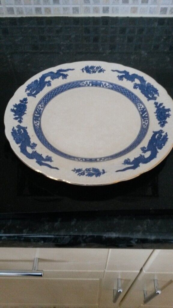 image for Vintage Caulden Plates Blue and White