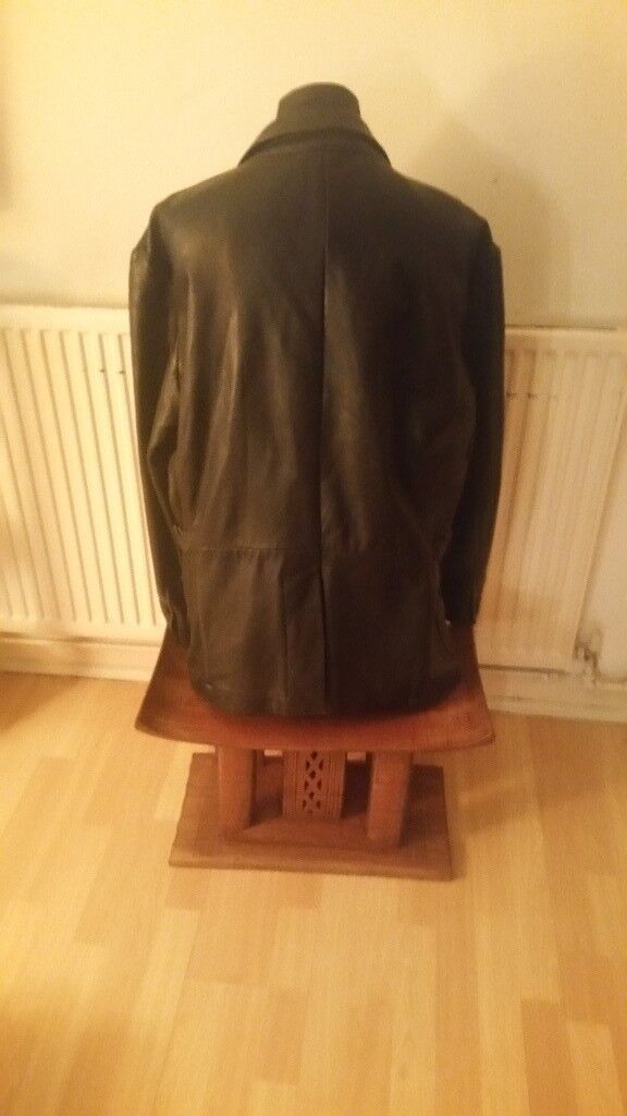 Vintage 90's JCT VERA PELLE Black Leather Suede Jacket. Excellent condition. Size EU 54 (large).