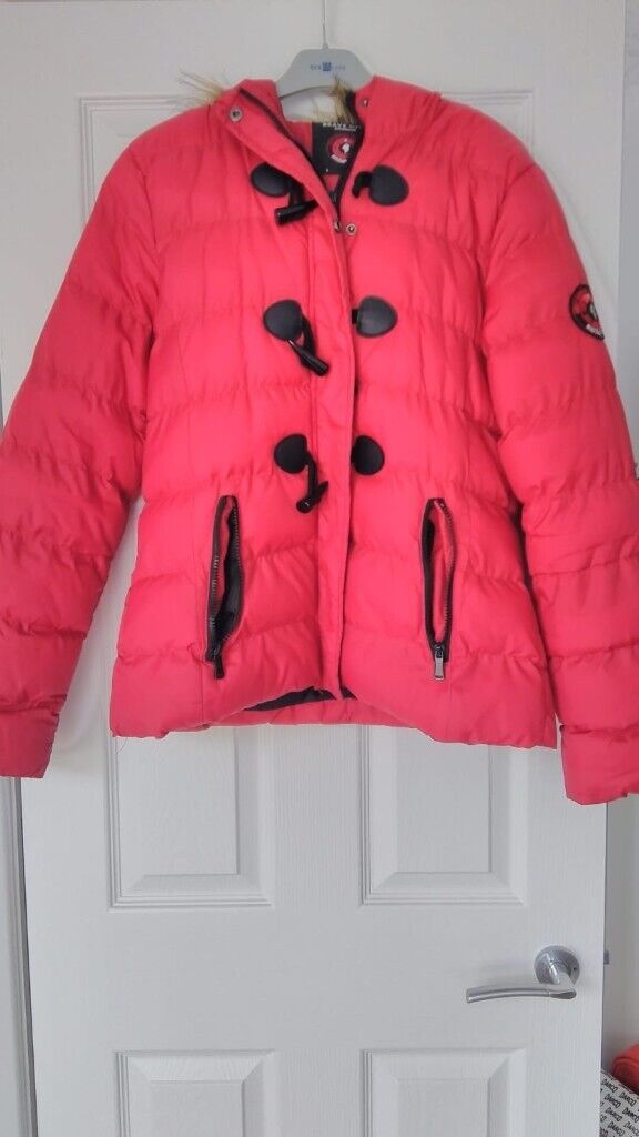 Ladies Red Parka/Puffa Jacket Size 12-14