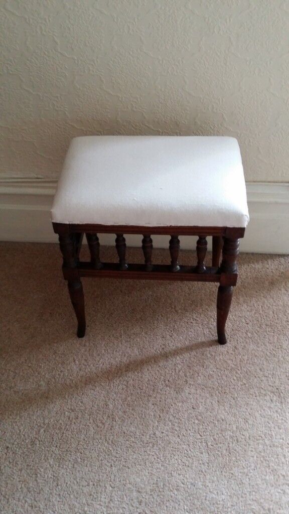 Antique fireside stool/footstool