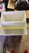 Boxes X 2 ( Ikea White Plastic boxes ) ( Need AWAY ASAP ) 