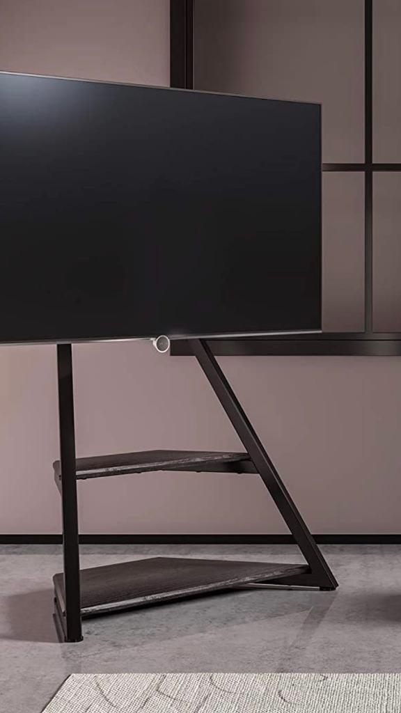 image for TRIPOD TV STAND WITH SHELVES 