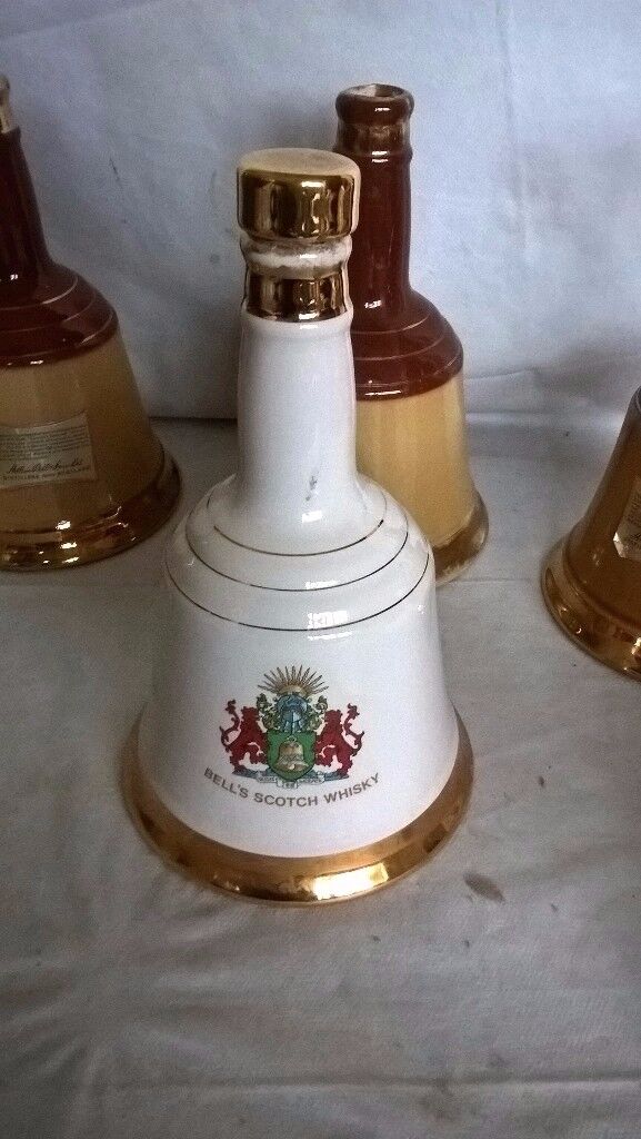 Collection of 6 wade decanters 