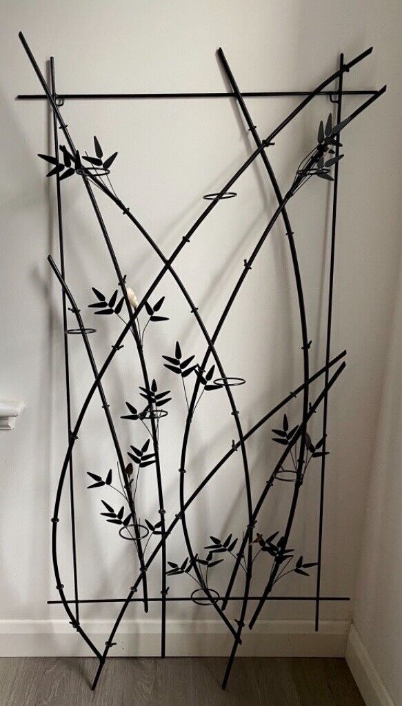 image for Large metal wall art - tea light candle holder - stunning statement piece