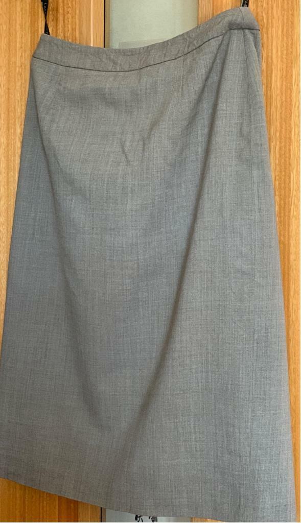 image for LAURA ASHLEY BEIGE WOOL BLEND SKIRT SIZE 10