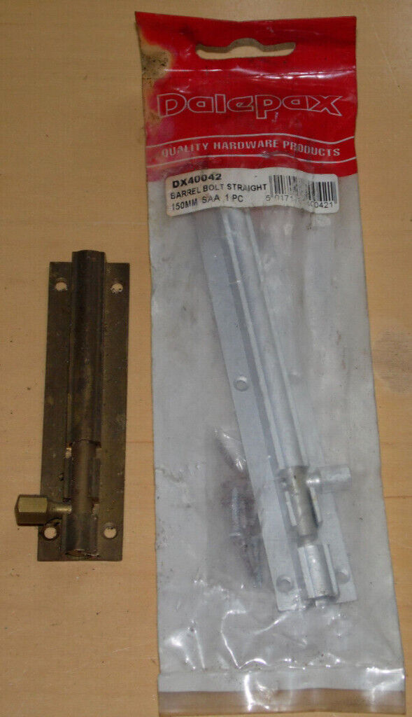 BUNDLE OF BARREL BOLTS STRAIGHT & NECKED BRASS STEEL ALLOY SECURITY DOOR LOCKS