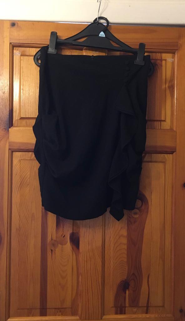 image for Lovely black waterfall skirt from miss Selfridge   