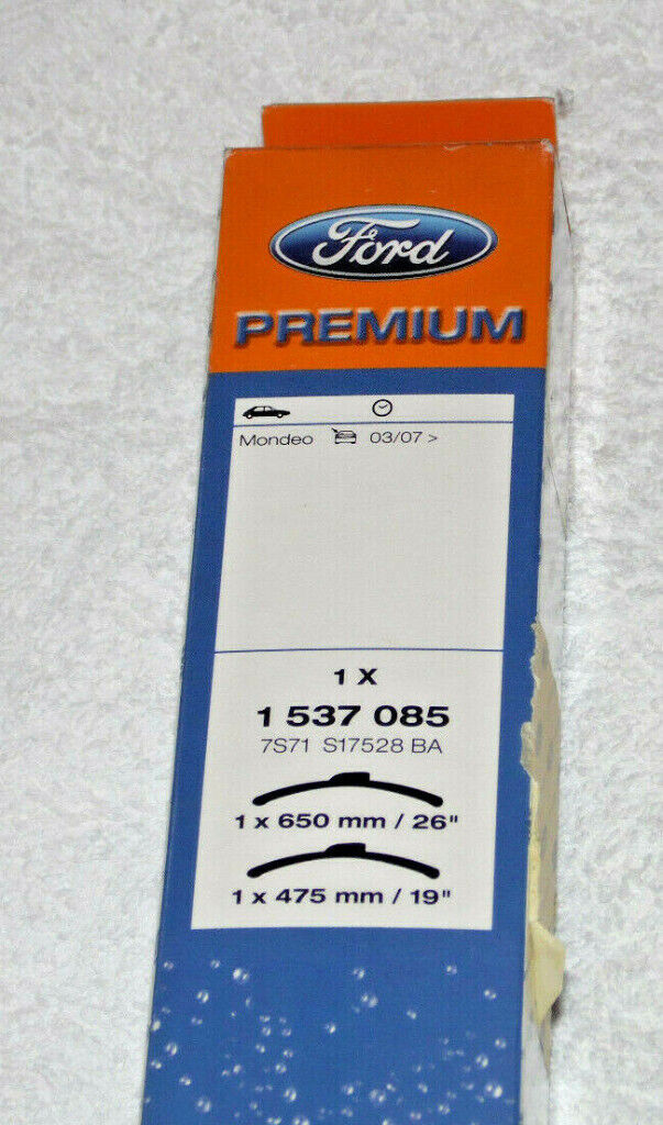 GENUINE FORD MONDEO MK4 PREMIUM WINDOW WIPER SET BLADES WEAR INDICATOR 1 537 085