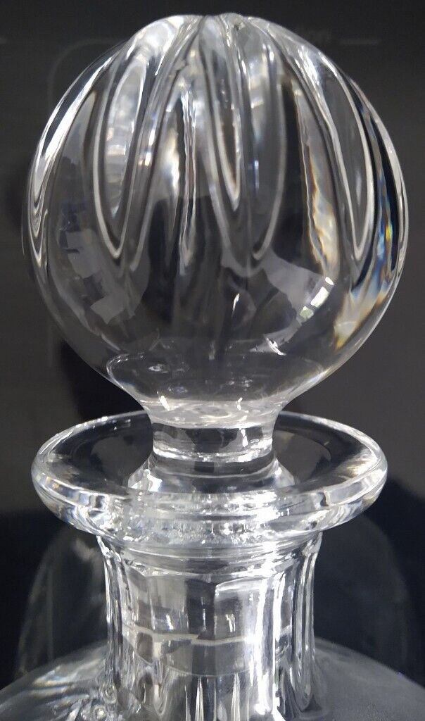 Vintage Square Crystal Decanter + 4 Whisky Glass Tumbler Set - Scotch Malt