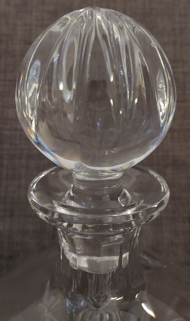 Vintage Square Crystal Decanter + 4 Whisky Glass Tumbler Set - Scotch Malt