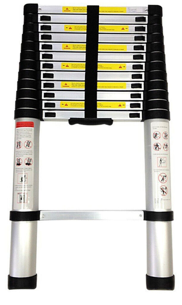 BRAND NEW BOXED 2.9m (9.5FT) ALUMINIUM MULTI PURPOSE TELESCOPIC EXTENDABLE LADDER EN-131 HOME WORK
