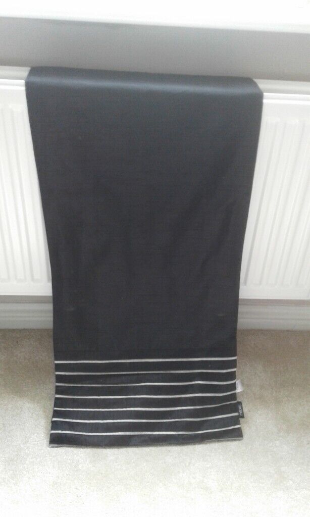 Next Black & Silver Trim Table Runner