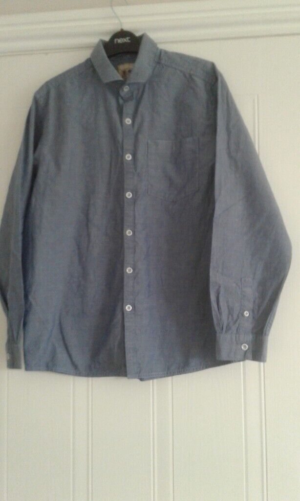 image for Next Boys Long Sleeve Chambray Shirt 