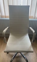 White swivel chair 