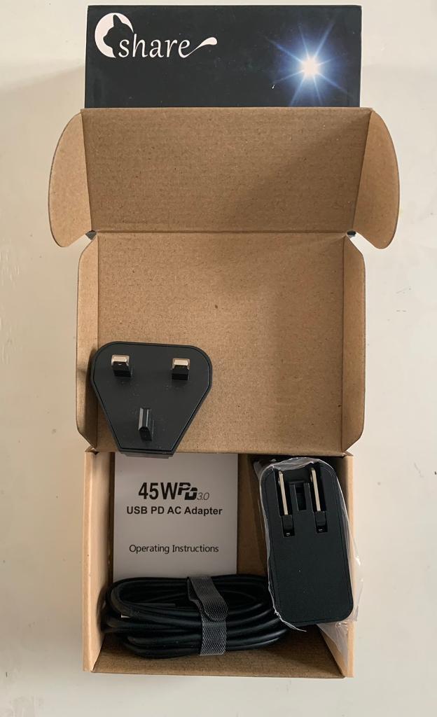 image for USB -C 45watt charger 2-port charger
