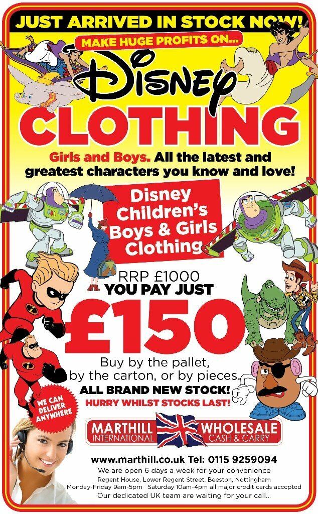 Cash Earner, Ideal for Everyone and Anyone. New Ex Disney Clothing Ideal for Carboots, Facebook, 