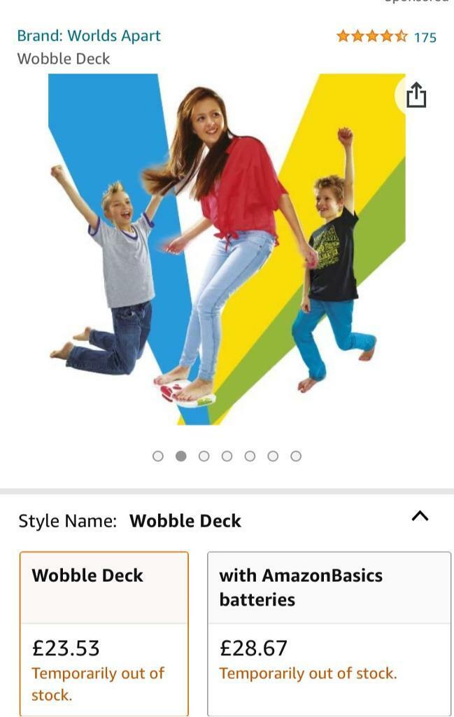 Wobble Deck Extreme Balance Game. Immaculate condition. No box