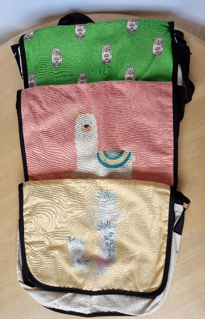 New - BonaMaison Digitally Printed Canvas Bag 