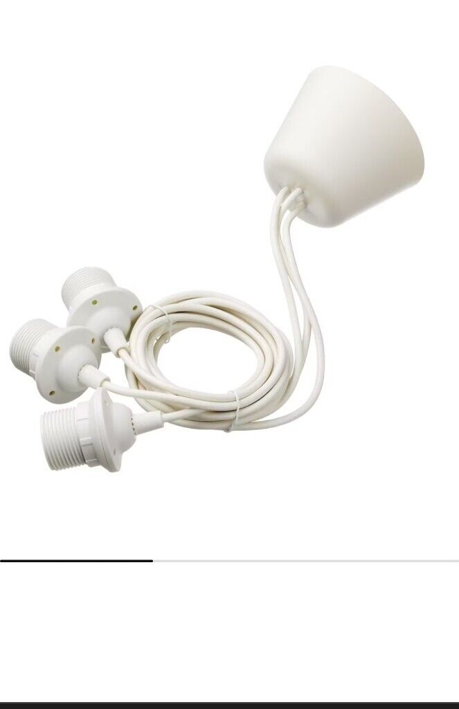 image for Brand new HEMMA Triple cord set, white1.8 m