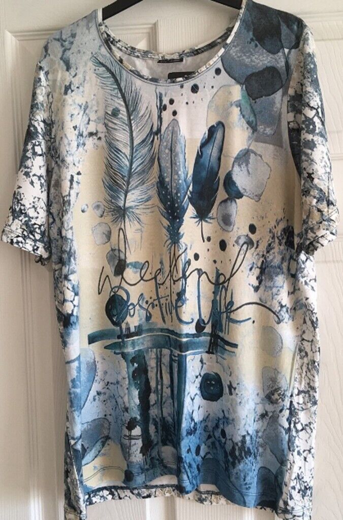 image for Barbara Lebek Ladies Branded T Shirt Brand New Designer Size 18 Exclusive RRP£40