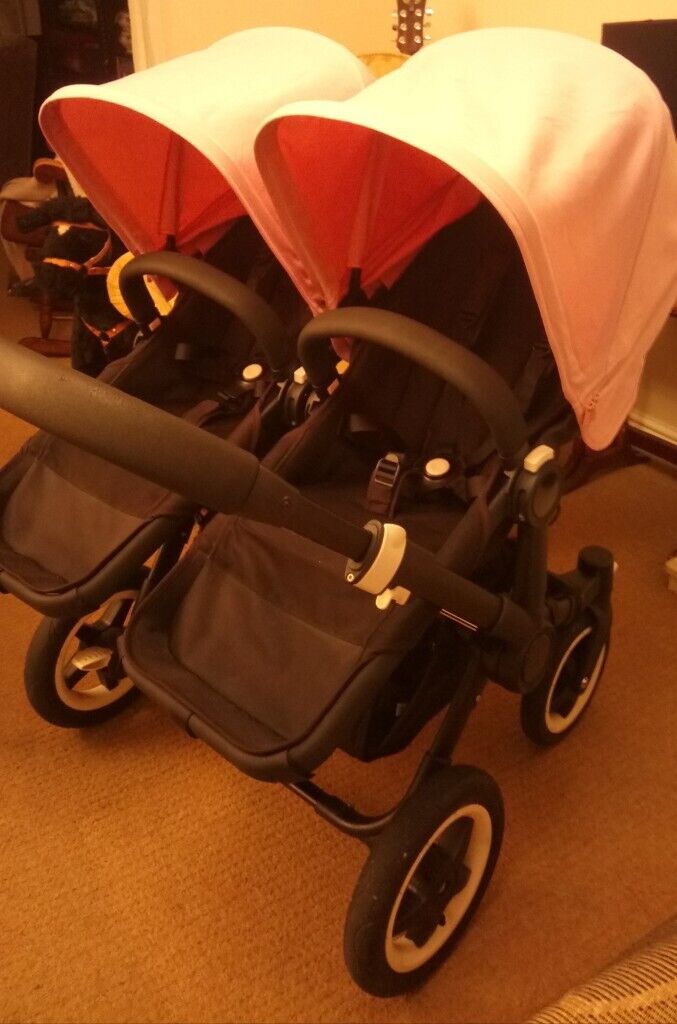REDUCED Bugaboo Donkey in Soft Pink (extendable hoods) 
