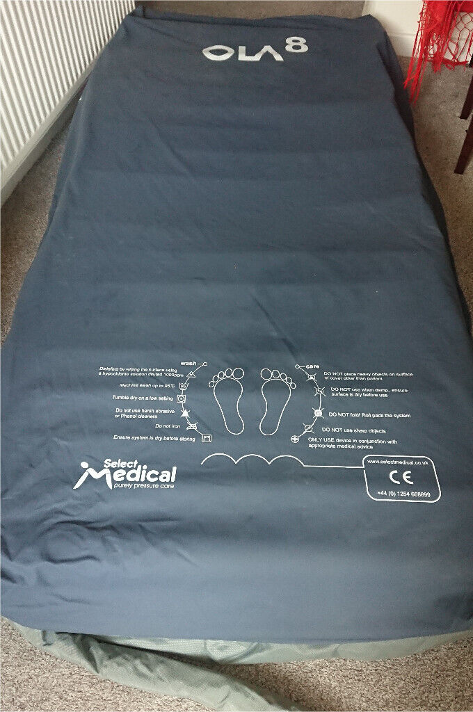 OLA 8 Pressure revealing air mattress with APP-PO8A Variable pump Full Single Size