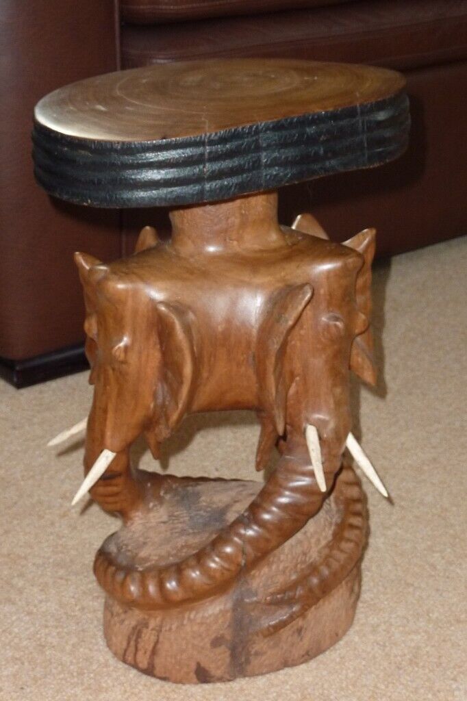 image for Small African wooden stool