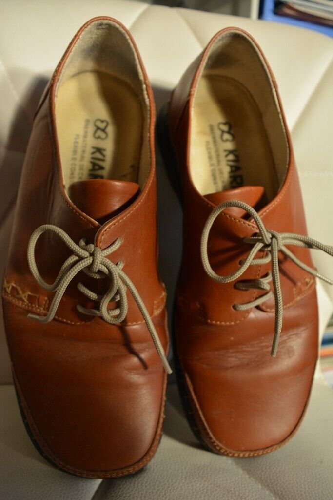 image for KIARFLEX LEATHER HANDMADE COMFORTABLE WOMEN'S SHOES SIZE 6